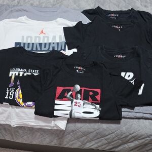 Jordan Kids Graphic Tees - Black, White, and Gray